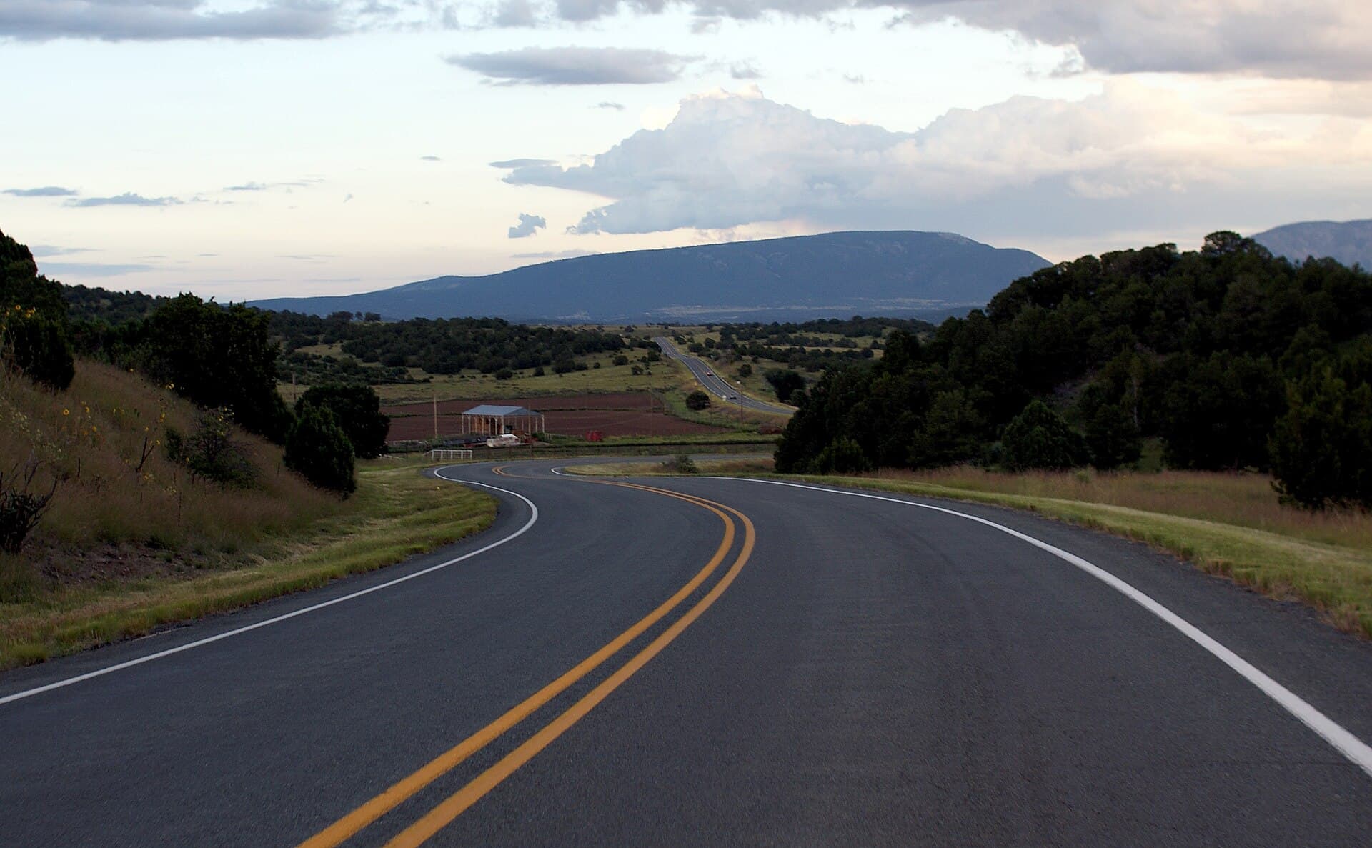 Highway 48 through the hills near Capitan