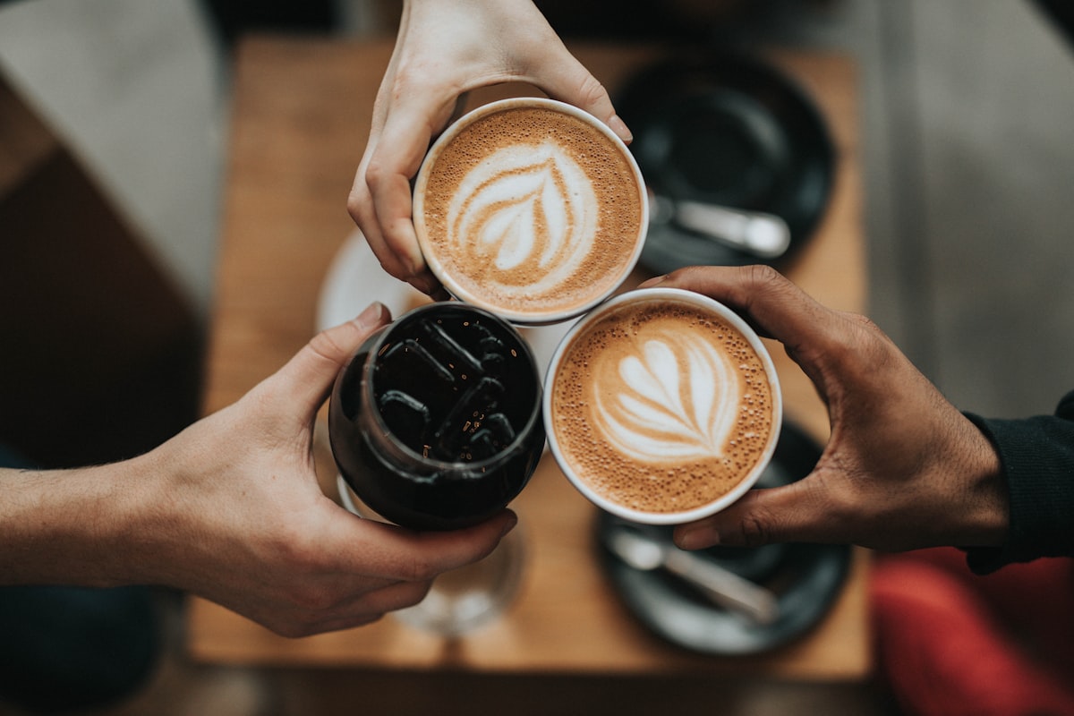 A perfectly pulled espresso shot in a ceramic cup